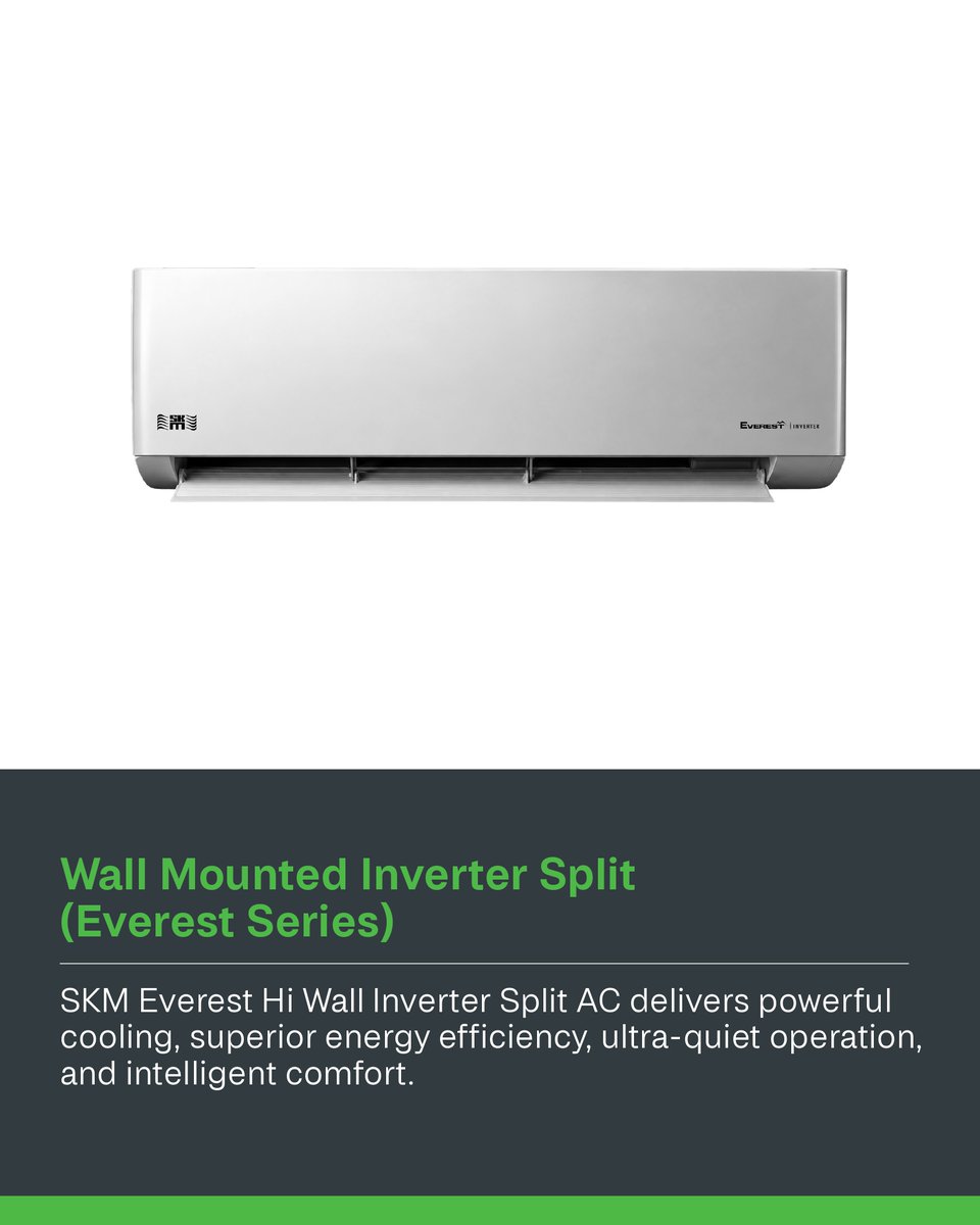 thebig5saudi's tweet photo. Product spotlight at Big 5 Construct Saudi

With over 50 years of HVAC expertise, @SKMAIRCON designs and manufactures certified climate control solutions supplied to more than 30 countries, supported by a growing manufacturing footprint in Saudi Arabia.

At Big 5 Construct Saudi, visitors can explore a wide range of SKM's HVAC solutions, including highlights such as:

• Modular VRF PRO-V6s
• Everest Series Wall-Mounted Inverter Split AC
• Fan Wall Unit (SFW)
• CRAC Unit

Visit SKM Air Conditioning at Stand 4D141, Hall 4 to discover these solutions and more.

Register to visit:
https://t.co/ERc6hVbx1s

📅 30 Aug – 2 Sep 2026
📍 Riyadh Front Exhibition & Conference Center

#Big5ConstructSaudi #HVACR #SaudiConstruction
