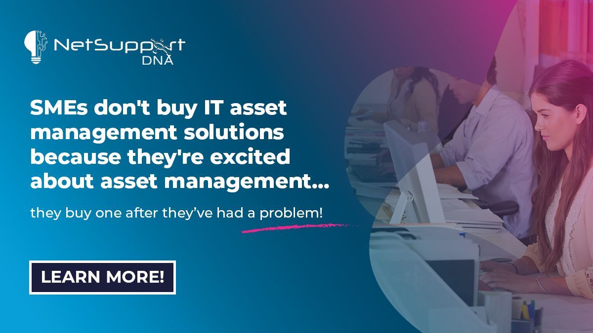 NetSupport_Corp's tweet photo. Stop managing IT assets by spreadsheet. 🖥️🔥

Spreadsheets lead to lost devices, wasted licence costs and downtime. An ITAM solution fixes this by automating inventory and cutting waste. 

NetSupport DNA gives SMEs a smart #ITAM solution. Secure your IT: https://t.co/Ei78JiodIw https://t.co/YpsMCplxUh