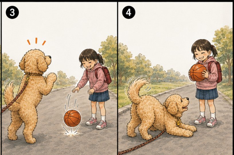 doglife_t's tweet photo. ヱビスと女の子のちょっとした友情？ #ゴールデンドゥードル #goldendoodle https://t.co/w5kCnEStjk