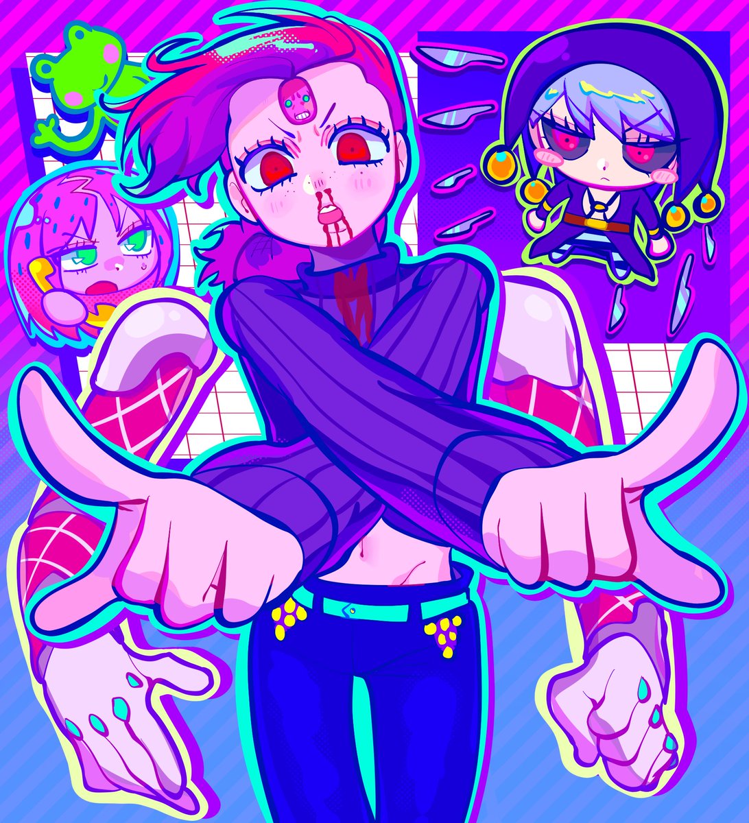 Muajtm's tweet photo. #jjba #jjbafanart ☎️vs🥣 https://t.co/lYNVFtATKl