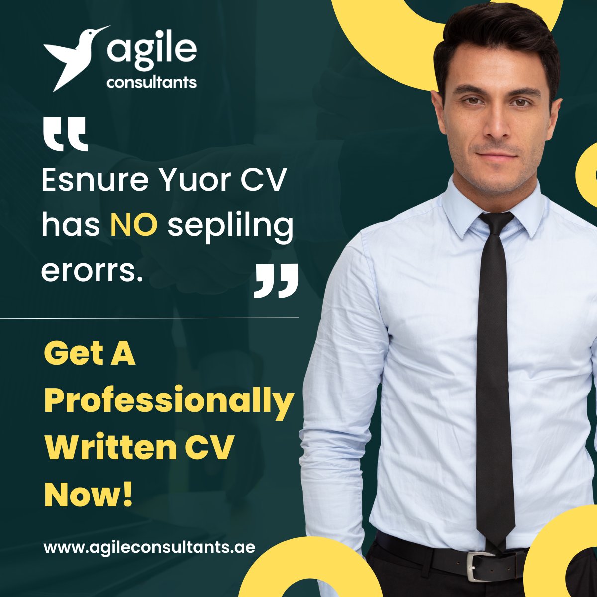 AgileUAE's tweet photo. Let our professionals build your perfect CV. Contact Agile Consultants!
Submit your inquiry: https://t.co/BBKj8bt3t6
#CV #Resume #CVAssistance #CVWriting #ResumeWriting #CVHelp #ATS #AgileConsultants https://t.co/Svh7PD6YxP