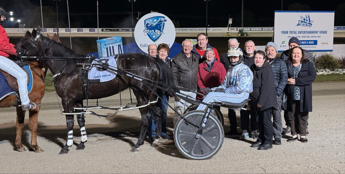 Bdtc150's tweet photo. A big night for the @Bdtc150 Standardbred Group with 2yo filly LA CANTATRICE (Ewa Justice/Geoff Webster) getting a second career win in the COOKE &amp; FOLEY PACE. Congratulations to an excited group of owners https://t.co/6por0UVDJm
