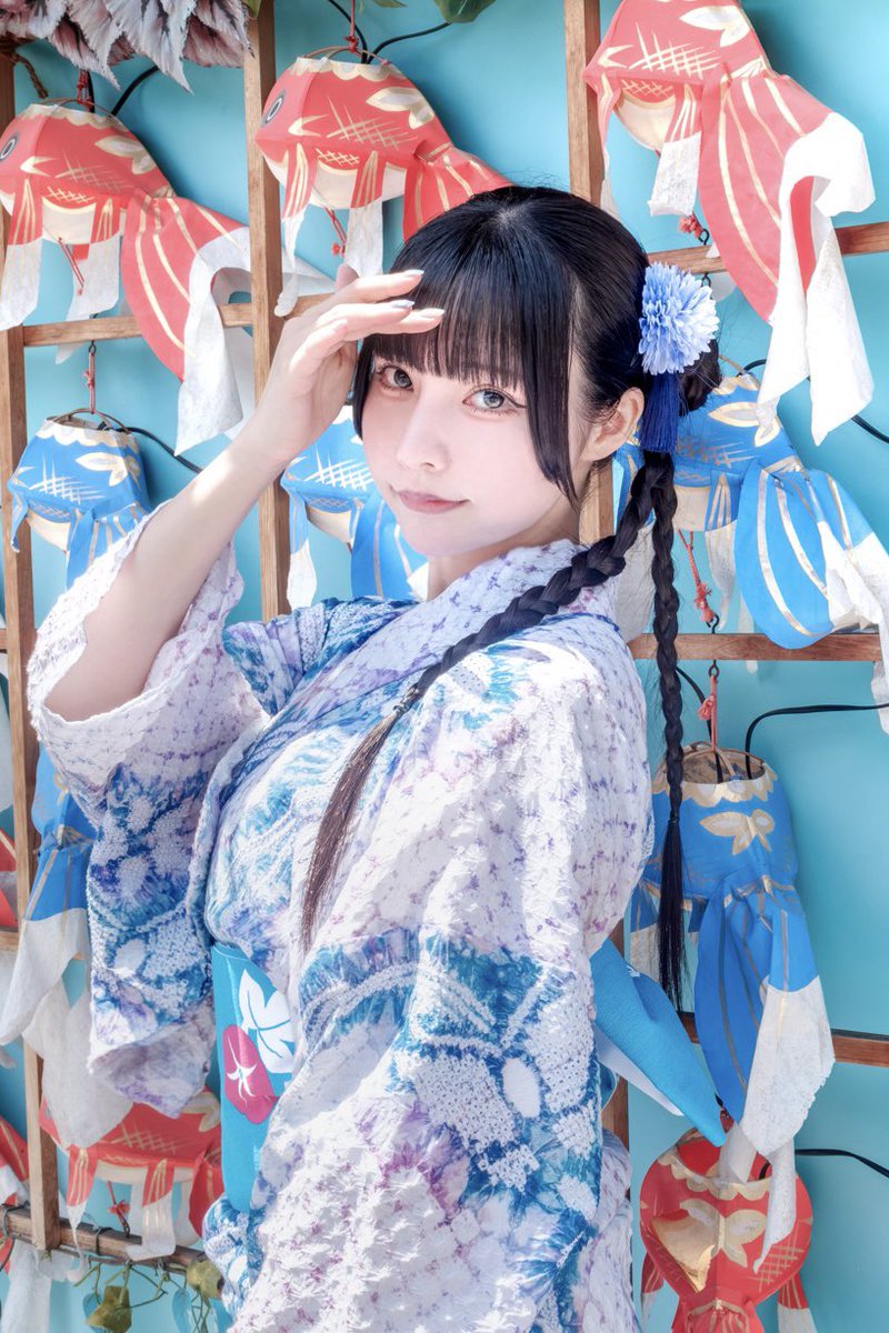 kc_2_cos's tweet photo. 今年初めて浴衣を着ました✨️ https://t.co/4IZmUJTdOh