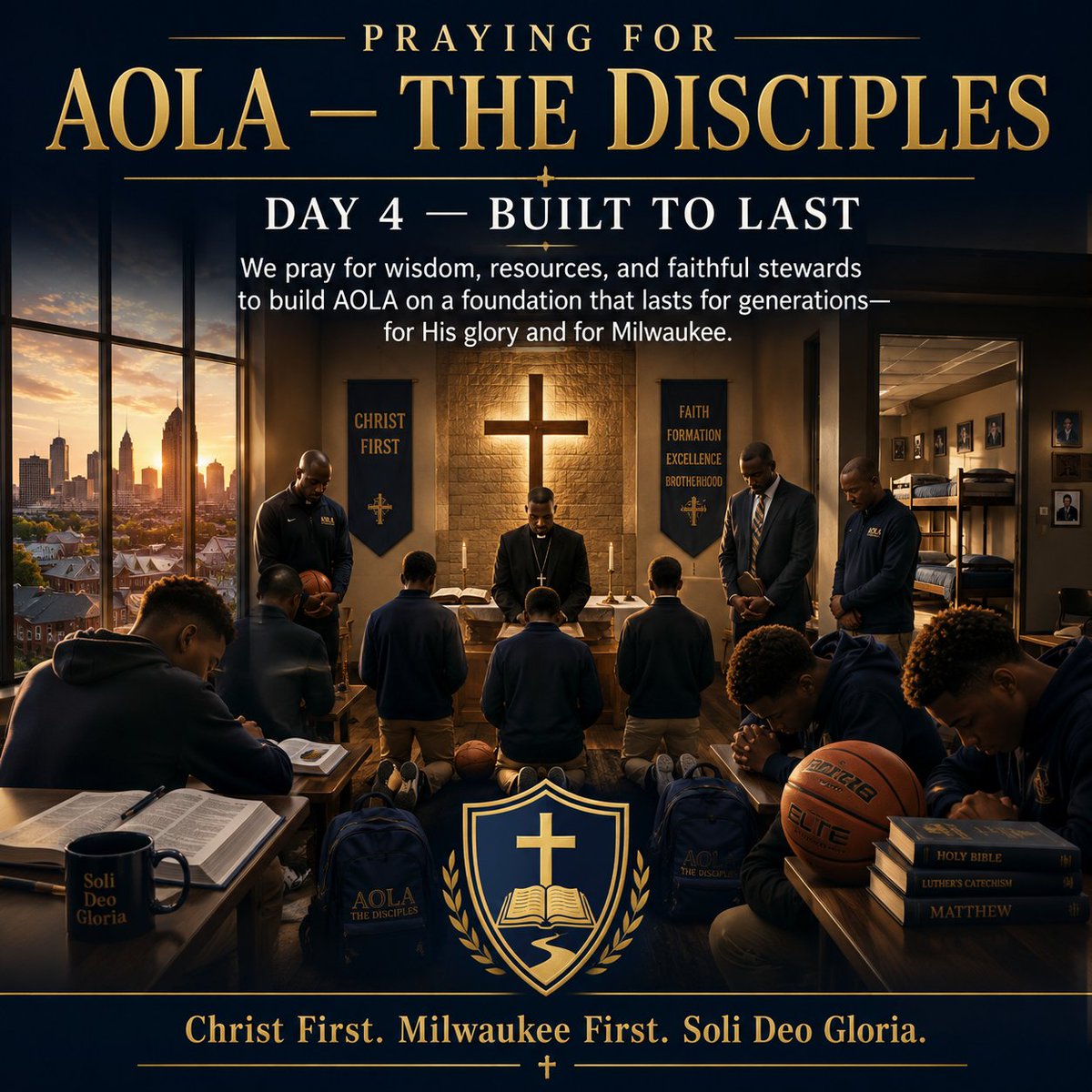 Jesus24365JeffN's tweet photo. DAY 4 FULL PRAYER: https://t.co/A8G0uZFHgu
Lord, build AOLA to serve Milwaukee’s young men faithfully for generations—with Christ as the cornerstone.
#AOLADISCIPLES #MILWAUKEE #BELOIT #JESUS #JESUS24365 #ABCSUPPLY #CHRISTIANEDUCATION #EXCELLENCE https://t.co/eTInuCK3SU