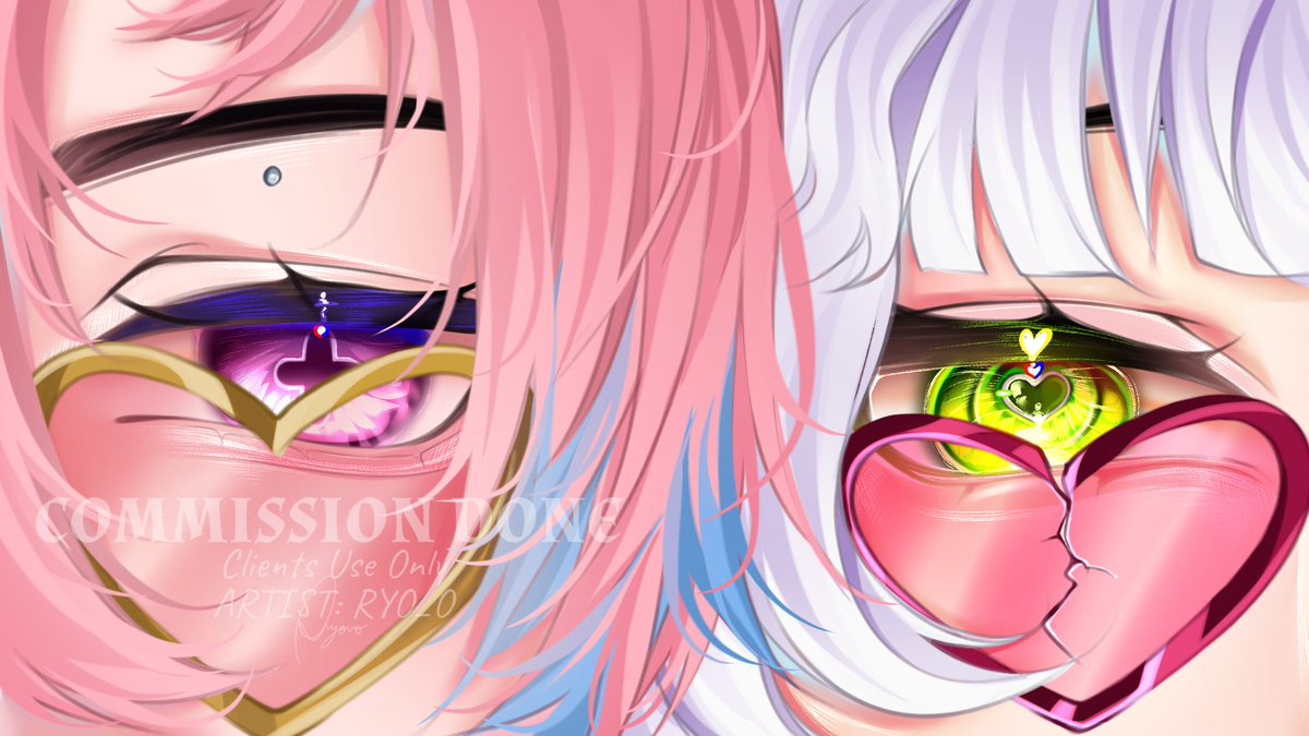 Ryoze_e's tweet photo. Posting these recent Promo Couples Eye Commission that I did :>, Still Available ✨ 

If you're interested here's the details:
- 1 couples commission: 199php / 6$
- Promo Couple's  commission: 499php / 12 $ 
TAT: 2 -5 days for 1 eye, 3 - 2 weeks for the Promo
MOP: Gcash, Paypal https://t.co/mL3YSqp4Z3
