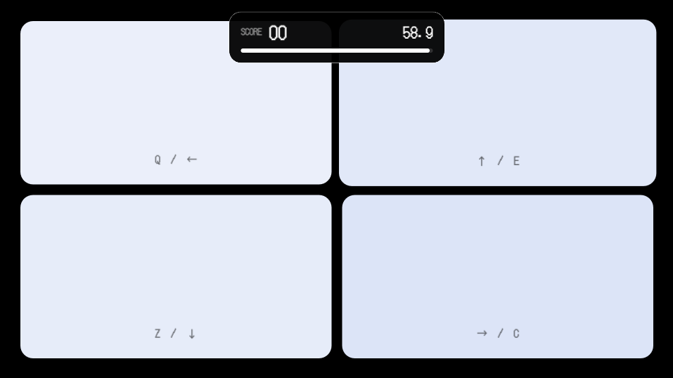 PastelFox828's tweet photo. お題「しろ」で制作した『WHICH WHITE?』早いけど完成しました！8/2(日)の20時に自動的に解禁されます。
4つのよく似た色から、いちばん白い色を見抜く60秒の色彩スコアアタックです！
NORMALと高難度のIMPOSSIBLE、両方オンラインランキングに対応しています！
https://t.co/PmyZXdisdU
#unity1week https://t.co/xaSUZy6DgS