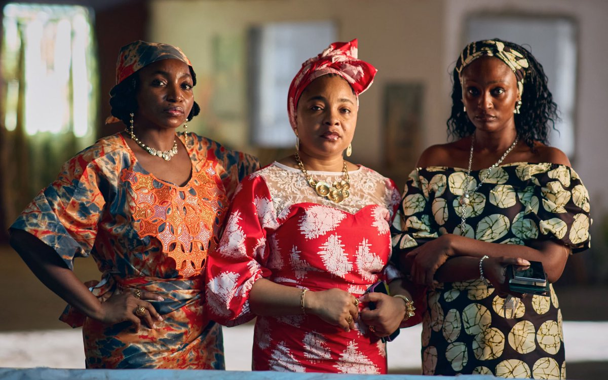 WKM_Up's tweet photo. BTS look at Linda Ejiofor, Omowunmi Dada, Scarlet Gomez, Susan Pwajok and Teniola Aladese in Fatimah Binta Gimsay’s feature debut, Black Market. 

Set during fuel scarcity and economic hardship, the crime drama follows women whose secret business unravels after a kidnapping. https://t.co/PVsgWSjGdM