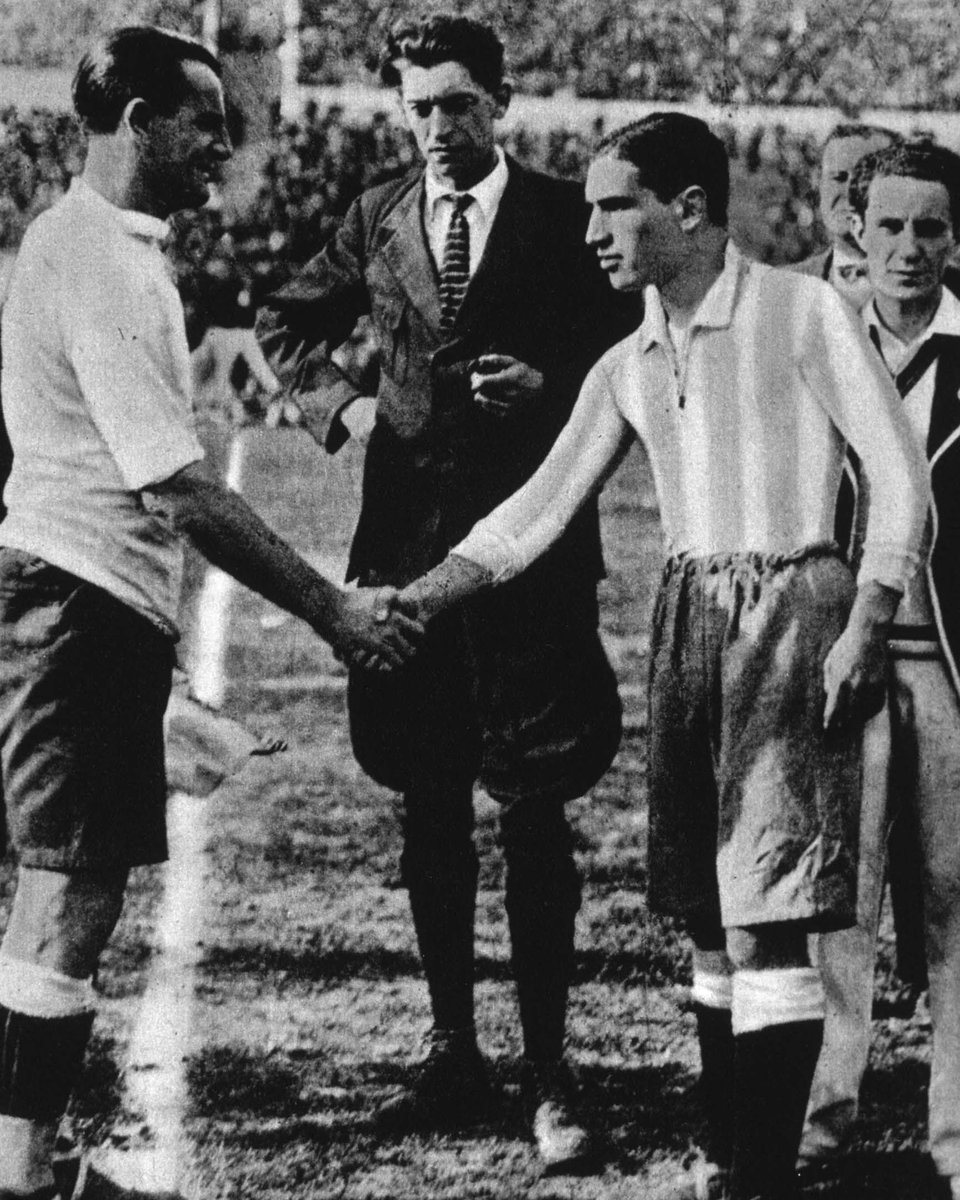 FIFAcom's tweet photo. The first ever @FIFAWorldCup Final took place #OnThisDay in 1930! 🏆

Hosts Uruguay beat Argentina 4-2 to become the first nation to lift football's biggest global prize 🤩 https://t.co/loRwvCVlvZ