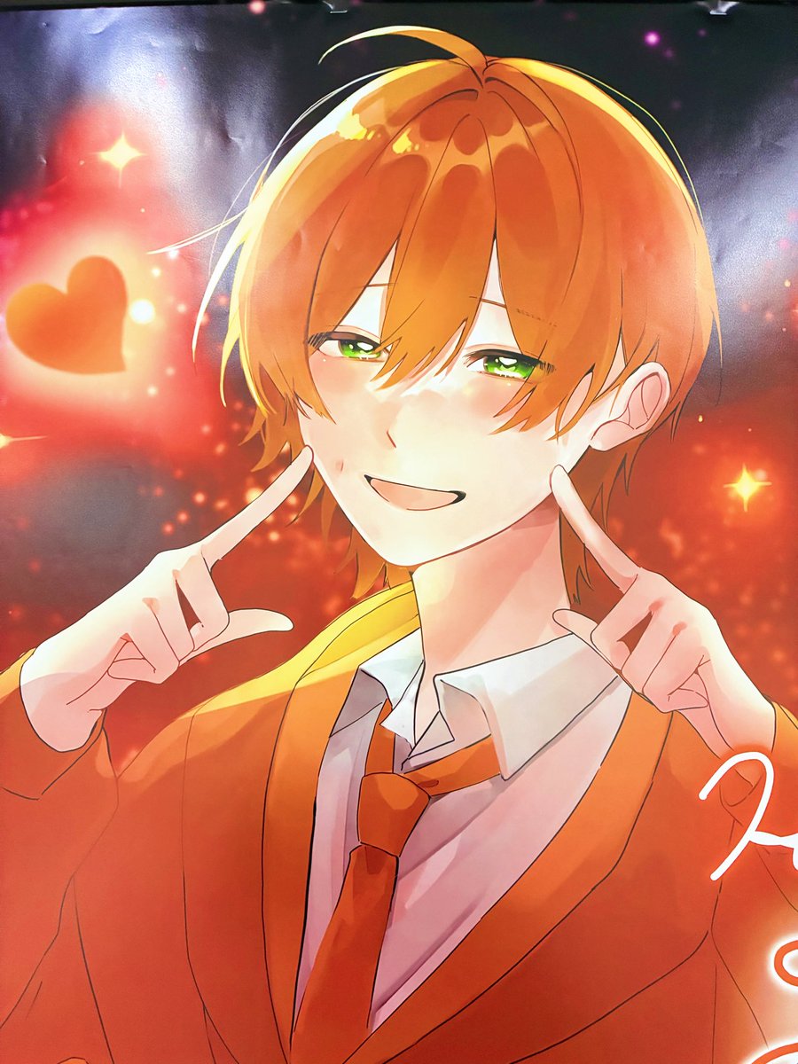 JoveHina's tweet photo. みんなを笑顔にするのが大好きなジェルくん！君自身も笑っていてほしいし一緒に笑おうねって意味を込めた応援広告です🥰🧡

えくぼって前世で愛した人を忘れたくないって付けるしるしなんだって🫶🏻

自慢の大好きな君へ
#ジェルくん誕生祭2026 #ジェルくん https://t.co/TeADCKaH2h