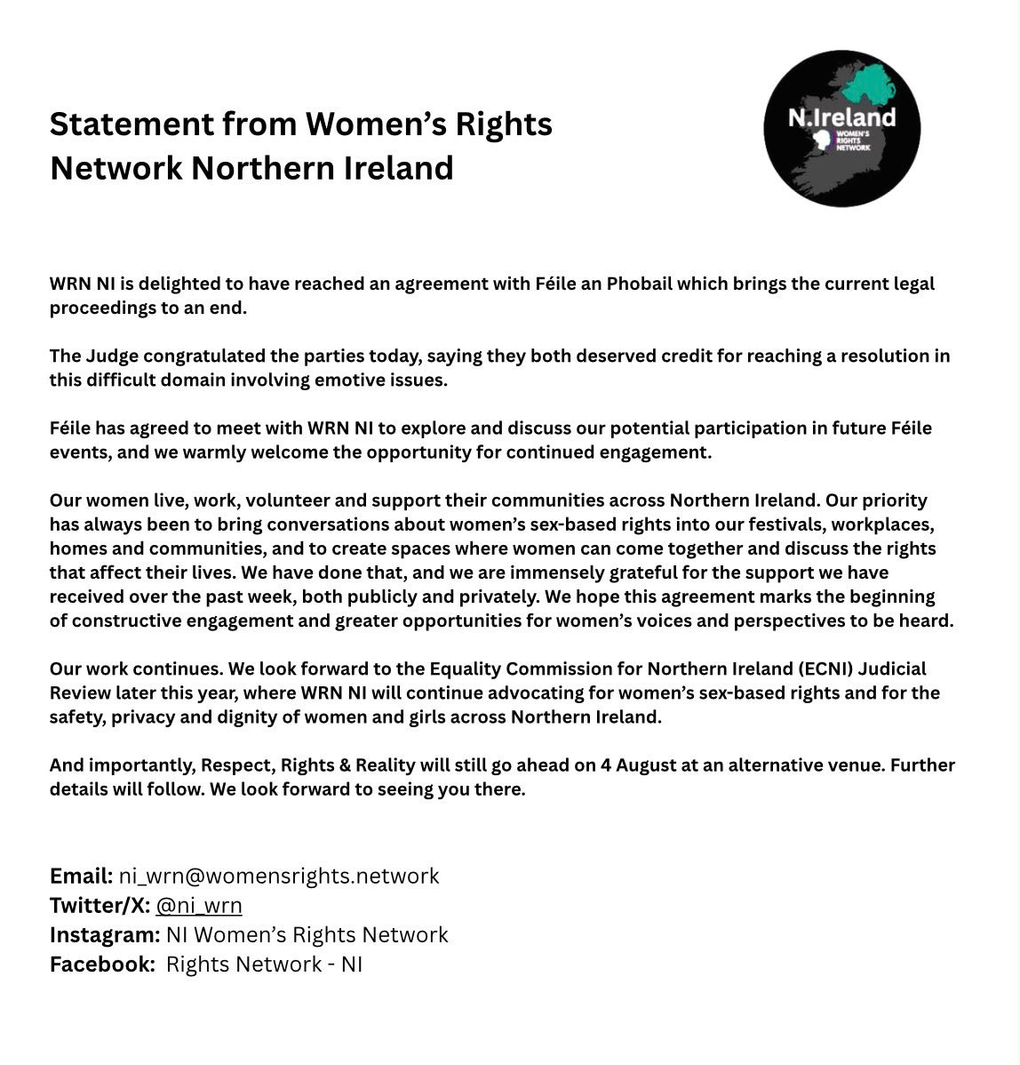 ni_wrn's tweet photo. Statement: https://t.co/Lo94nfG9Kt