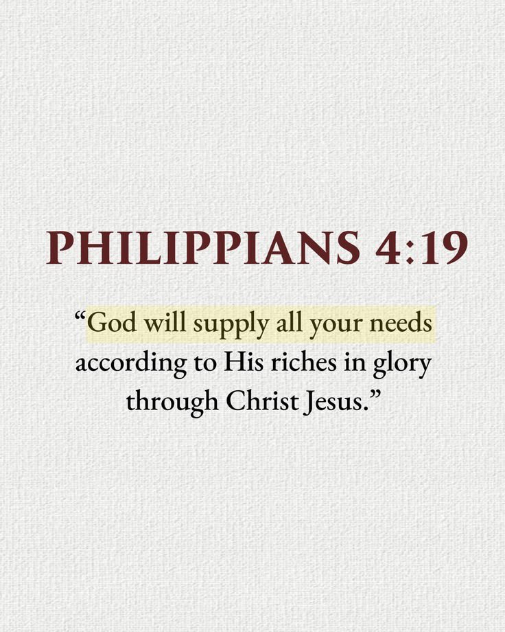 TheBibleDailyW's tweet photo. Philippians 4:19 https://t.co/OZeUEOJgEU