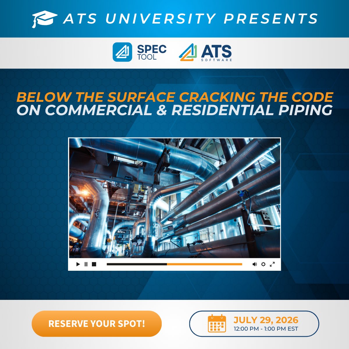 atsspec's tweet photo. Today, we are hosting the ultimate "Pipe Face-Off" webinar, secure your spot now before registration closes! Don’t miss this chance to optimize your next project for both performance and compliance.

➡️Register Here: https://t.co/2MTO8EwuUZ https://t.co/060RUQgO0Y