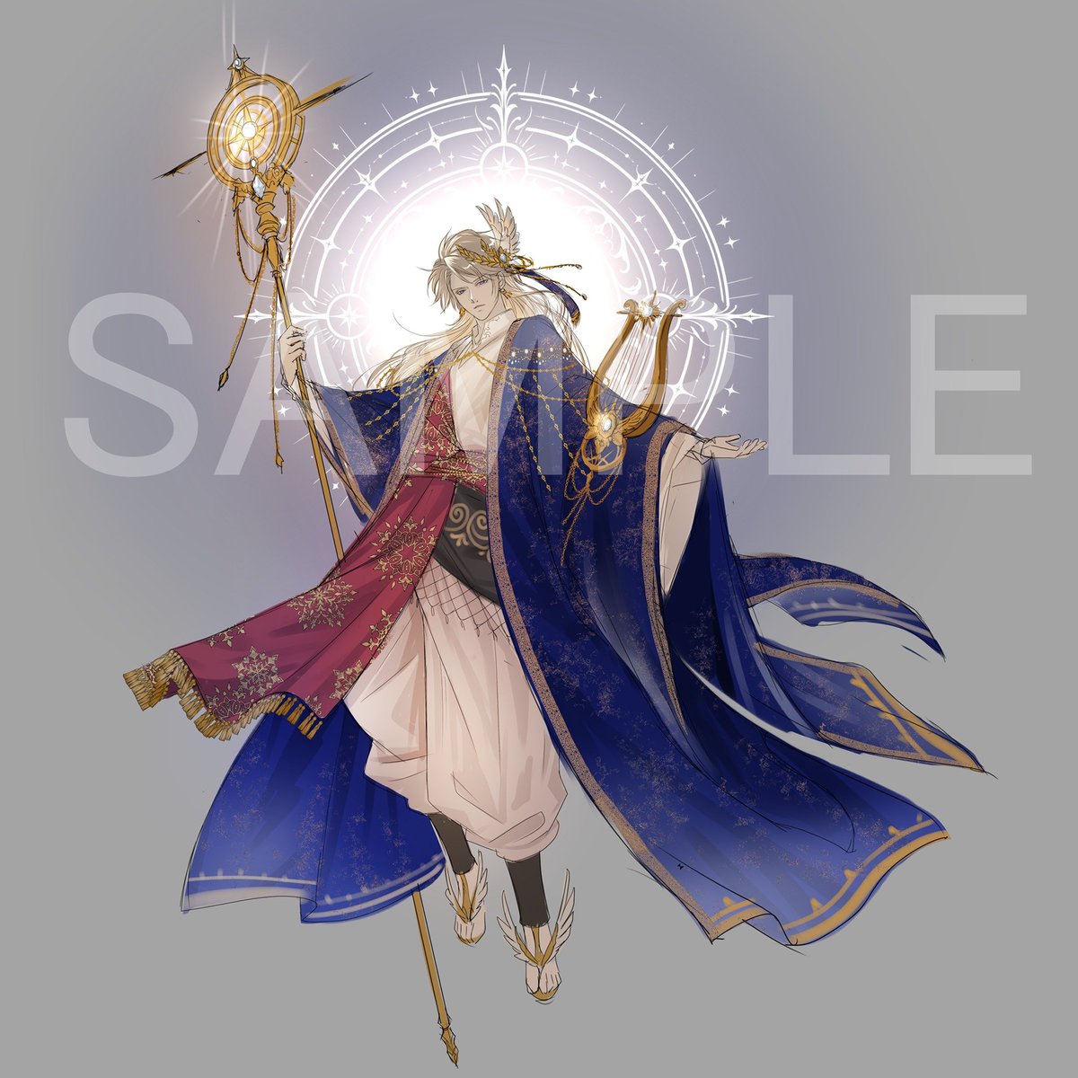 kai_lovefantasy's tweet photo. こんなキャラクターをラフ��錬成しました。
キャラデザはやっぱり楽しいですね。

アポロンやオルフェウスなイメージ
こんなキャラの出てくるお話どうですか？？？
#OC https://t.co/5gfomaDVOq