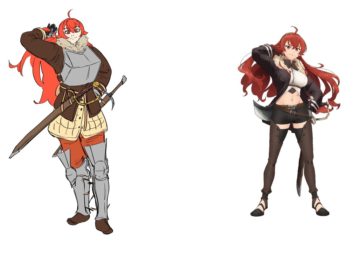AjanRin_jii's tweet photo. Using Mercenary fit one her #MushokuTensei #無職転生 https://t.co/zAe1Prihmu