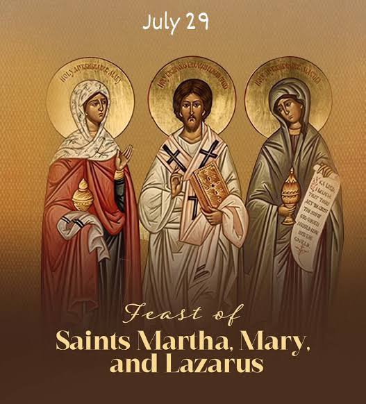 loukas0714's tweet photo. FEAST OF SAINTS MARTHA, MARY AND LAZARUS
July 29th

“I am the resurrection and the life; whoever believes in me, even if he dies, will live,

and everyone who lives and believes in me will never die. Do you believe this (Martha) ?”

-John 11: 25, 26 https://t.co/HFm2vWIgvv