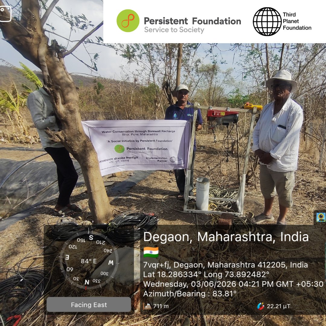 PlanetThird's tweet photo. We are delighted to continue collaborating with @CSR_Persistent on the #CSR initiative, which promotes groundwater management and climate-resilient agricultural practices to enhance livelihoods that depend on farming.
@Persistentsys #CSRIndia #WaterConservation #Sustainability https://t.co/Y1CSHL7zK0