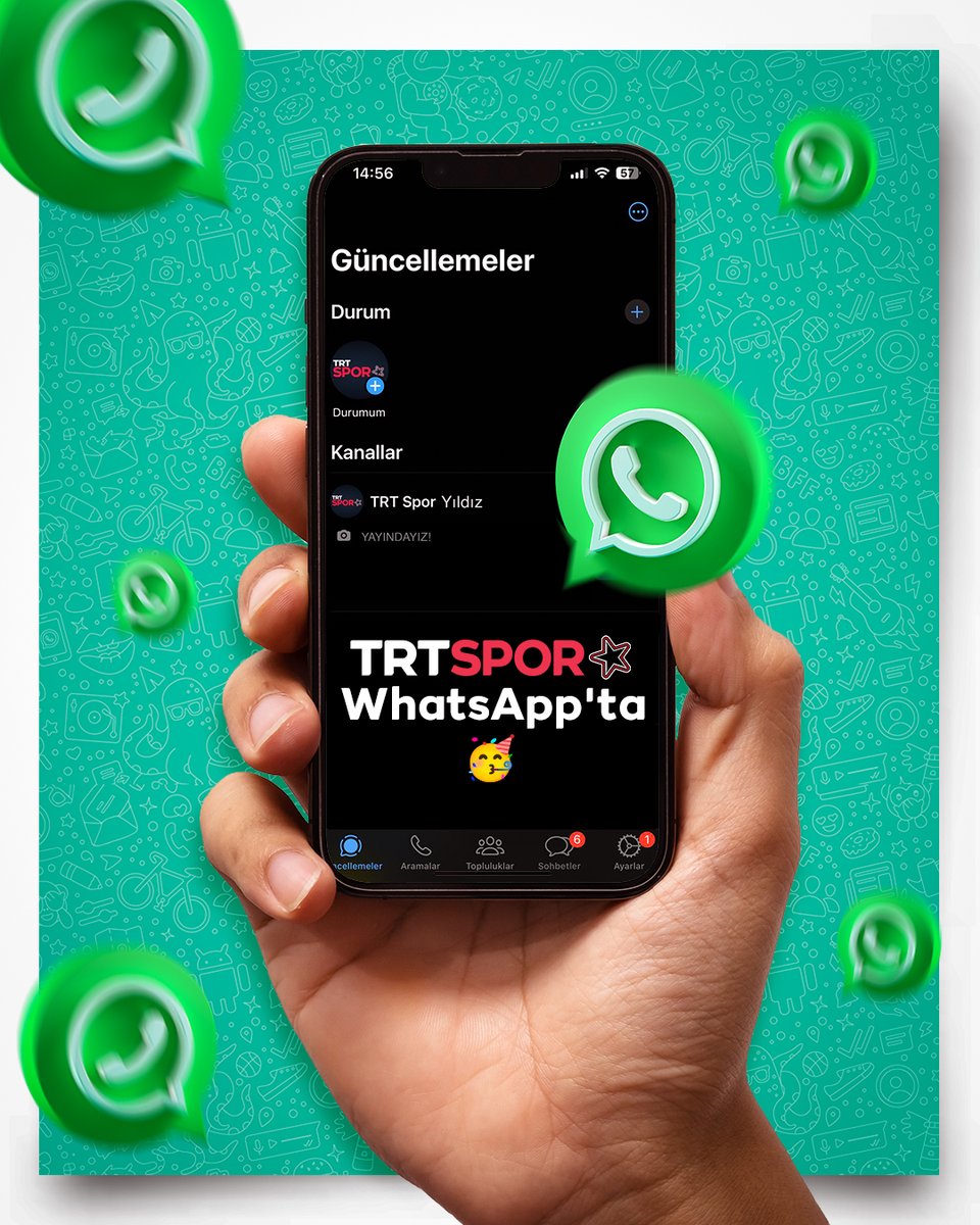 trtsporyildiz's tweet photo. 📱 TRT Spor Yıldız, WhatsApp'ta!

👀 Türkiye'nin yeni nesil, olimpik spor platformuna ilişkin tüm içeriklere artık WhatsApp kanalımızdan ulaşabilirsiniz.

🔗 Takip etmek için: https://t.co/78iplXBggu https://t.co/zGZuop6z4U