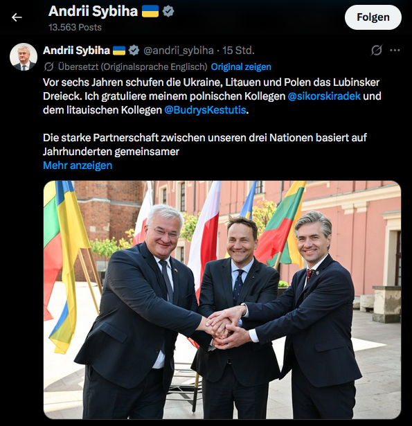 RobertJLorenz's tweet photo. ++ #Ukraine ++

Israel und Ukraine bombardieren gemeinsam den Irak und ermorden iranische Zivilisten im Schwarzen Meer ! #Sybiha und #Saar vereinbaren ewige Bandera-Allianz ! Wadephul ist begeistert !

#Merz #Pistorius #Wadephul #Tacke #Trump #Gaza #Libanon #Iran https://t.co/gw2WiZ0W1H