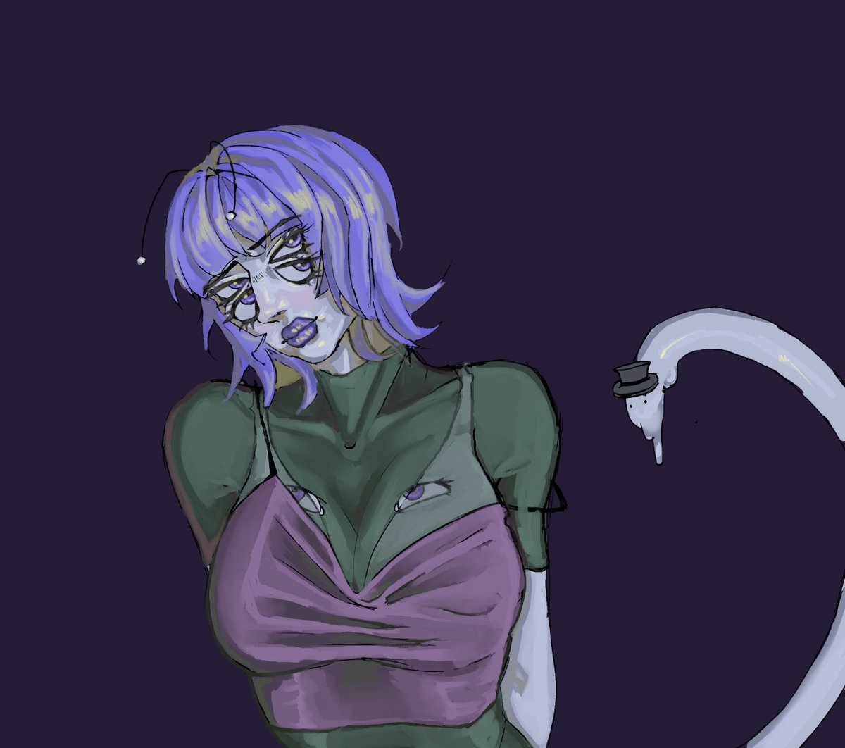 Justpeachy1882's tweet photo. Art fight 
#artfight #alien #girl #digitalart https://t.co/y3N61uMNYg