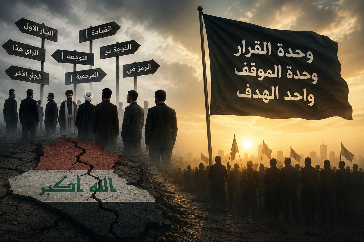 ab_iq90's tweet photo. في العراق، ومع الأسف، لم ننجح دائمًا في ترسيخ ثقافة الاحتكام إلى صوت العقل والانضباط بالمواقف والقرارات. ففي حين تتمتع بعض المجتمعات بوحدة في القرار وتماسك في الموقف، نشهد في العراق تعددًا في المرجعيات والقيادات والرموز الدينية والسياسية،
#العراق https://t.co/y1C6rKpGPX