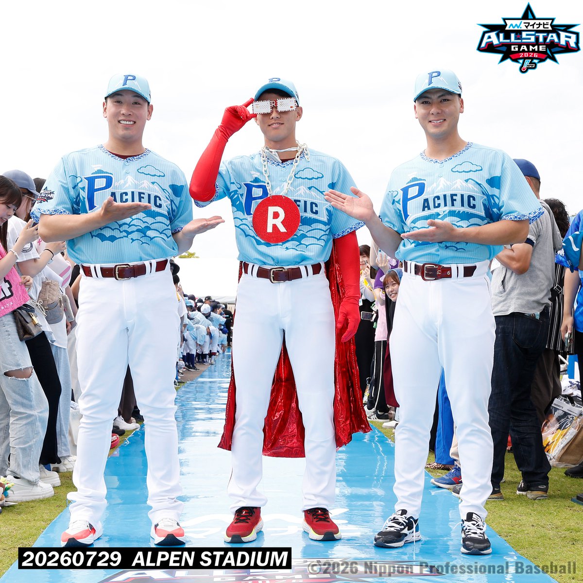 npb's tweet photo. #マイナビオールスターゲーム2026

#藤平尚真 #辰己涼介 #村林一輝

#RakutenEagles
#NPB
#オールスターゲーム

instagramも始めました！
https://t.co/EG7jXG8V6c https://t.co/ttSneNQyfv