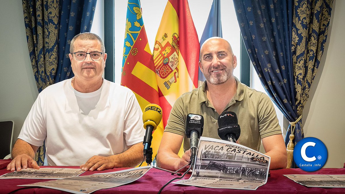 infoCastalla's tweet photo. 🔴🔵👉 Castalla celebrará por primera vez sus Fiestas de Vaca como Fiesta de Interés Turístico Local 🐂
✅ Las celebraciones en honor a San Roque tendrán lugar del 12 al 16 de agosto

https://t.co/h9ex3KCfO1 ® 🔵 Ver, oír y comunicar

📸: © https://t.co/h9ex3KCfO1 ® © https://t.co/Z0o9kI86nn