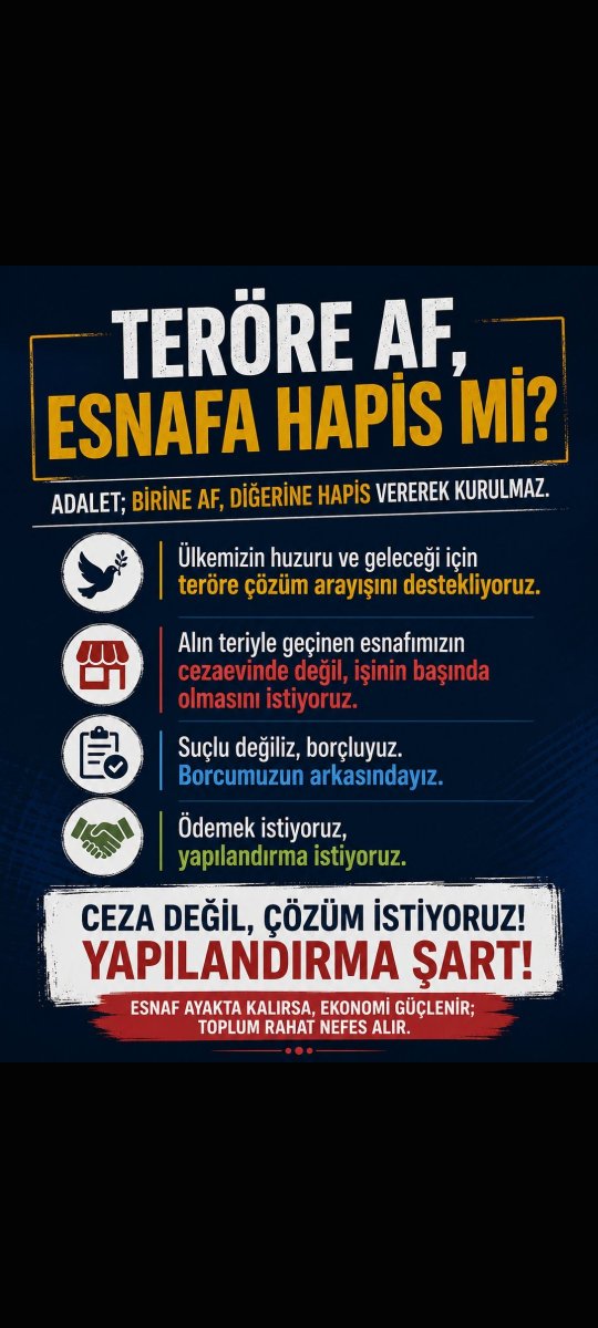 Burcin0540's tweet photo. Teröre düzenleme gündeme gelebiliyorsa, ekonomik nedenlerle zorlanan esnaf da Meclis’in gündeminde olmalıdır. #BorçluOlmakSuçMu #EsnafHapisteOlmasın #ÇekeHapisTeröreAf

@AvOzlemZengin 
@cenginyurt52 https://t.co/lDLiIC8KJh