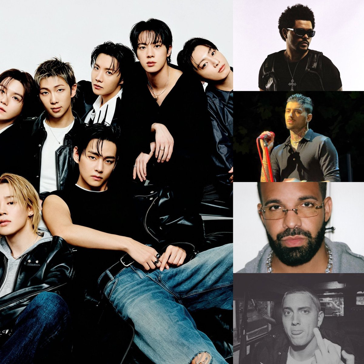 BuzzingPop's tweet photo. BTS is the latest act to boycott the Grammys, joining The Weeknd, Zayn, Drake, Eminem and more. https://t.co/BY7K5mqbWO