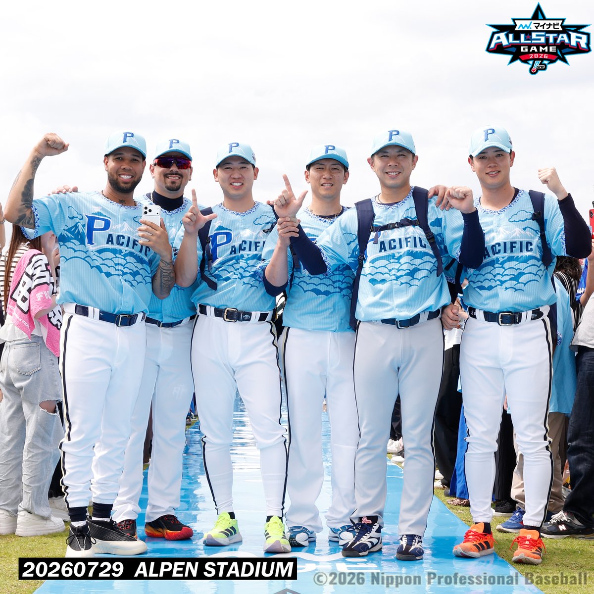 npb's tweet photo. #マイナビオールスターゲーム2026

#エスピノーザ #マチャド #椋木蓮 #西川龍馬 #若月健矢 #太田椋

#Bs2026
#NPB
#オールスターゲーム

instagramも始めました！
https://t.co/EG7jXG8V6c https://t.co/lsg8RJRWy3