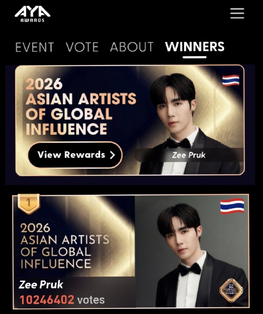 NaNaMi06256711's tweet photo. @pinkspinelznn94 อ่านจบแล้วปลื้มปริ่ม ความภาคภูมิใจของ
พวกเรา💙🎉✨️ เล่นด้วยคับขอแถมรูป 😄
NINEENTERTAIN AWARDS
นุนิว ชวรินทร์ "ขวัญใจมหาชน" 3ปีซ้อน
ซี พฤกษ์ พานิช
2026 ASIAN ARTISTS OF GLOBAL
INFLUENCE
รางวัลศิลปินเอเชียผู้ทรงอิทธิพลระดับโลก ประจำปี 2026 #ZeeNuNew https://t.co/sFe6oVy62P