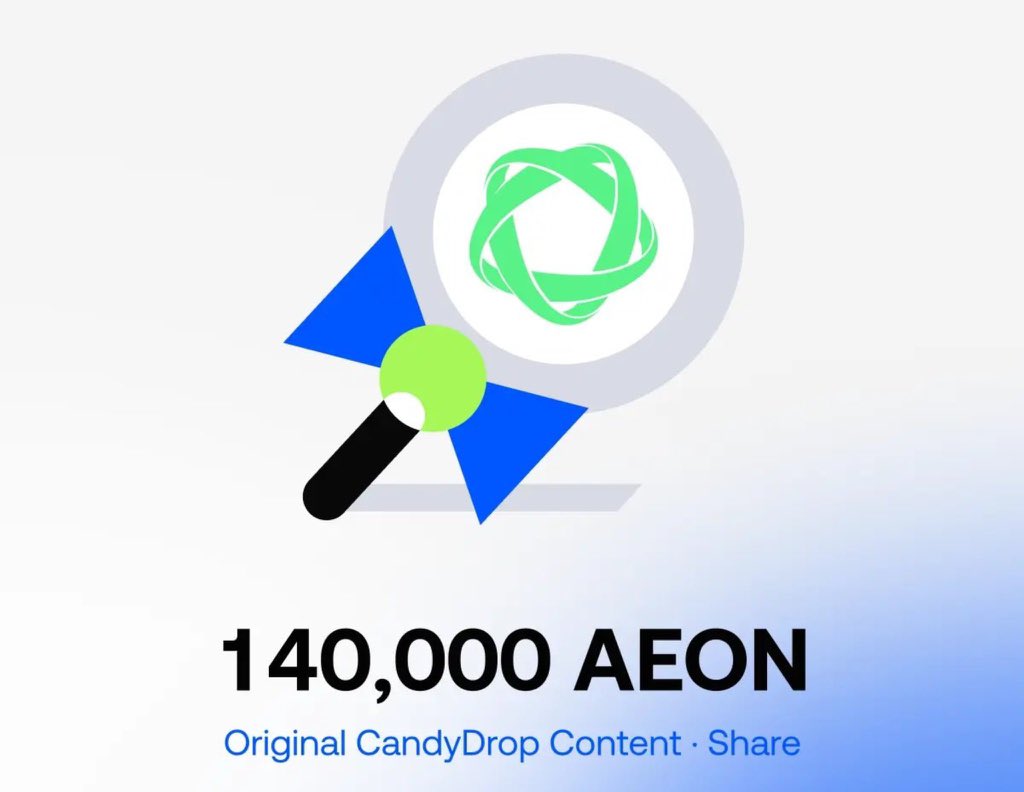 TheCryptovibe20's tweet photo. 🍬 Craving some Candy? Trade, check in &amp; invite daily to win! 
3 steps to join: 

1️⃣ Open Gate App: Earn → CandyDrop

2️⃣ Find AEON CandyDrop &amp; tap "Join Now" 

3️⃣ Complete spot trade or invite tasks

Link: https://t.co/O8XyseM3qz

#Gate #CandyDrop #AEON https://t.co/0plNXDJCHN
