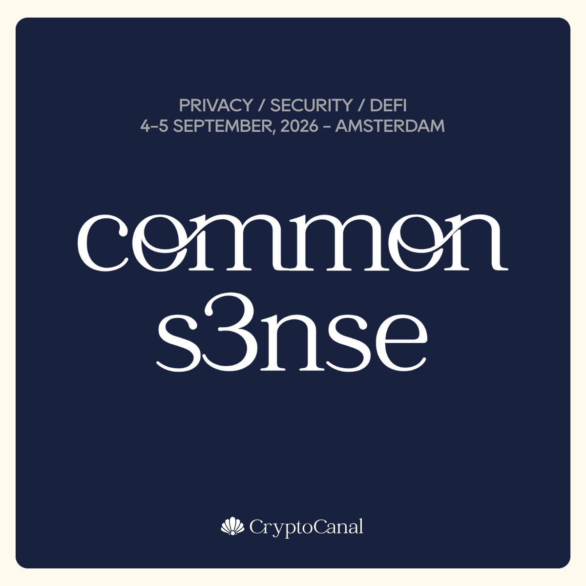 Crypto_Browser's tweet photo. 🚀 Going to #CypherpunkWeek?

Join Common S3nse on Sept 4–5 in Amsterdam and connect with privacy, security, and Web3 builders.

🎟️ Get 10% off with code: CRYPTOBROWSER10
https://t.co/yOcFxqwqLW

#commons3nse @CryptoCanal https://t.co/hONOmukYJm
