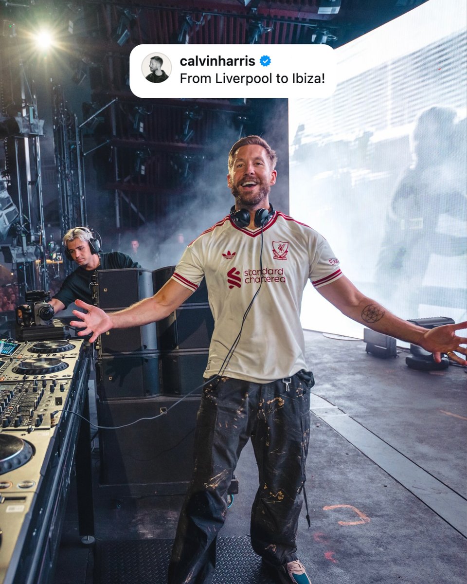 LFC's tweet photo. We see you, @CalvinHarris 🤩🤍 https://t.co/LSxHkb9qeF
