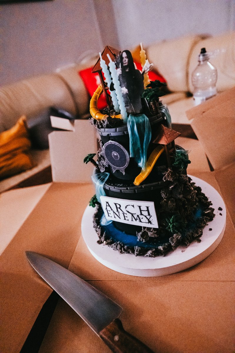 Michael_Amott's tweet photo. Yesterday I felt incredibly celebrated, by family, friends and fans…and especially by my Arch Enemy touring family ❤️
I’m deeply grateful for my life and for all the amazing people and experiences in it. Feeling inspired, recharged, and ready for another year…let’s fkn go!!! 💥 https://t.co/WlfHmZfFVg