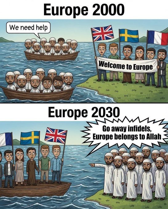 rescue_true's tweet photo. 2 Billion Muslims can't stop 2% of Extreme Radicals doing All the Evil..??
..

But what is the Average Muslims mentality when they view these attacks and invasion of other countries...most are happy about it because Muslims are spreading and Islam is taking over their countries.... without the Countrymen's concent or permission... usually Forcefully..or Sneaky by mass immigration or long term takeover by population.