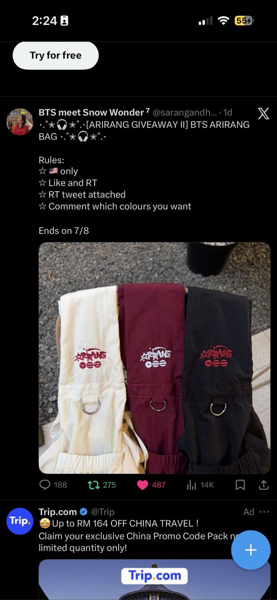 Shimky_cat's tweet photo. @sarangandhana Thank You for the GA… Semoga u dimurahkan rezeki selalu. If ada rezeki I, I wish I got the black one l. Thank you love🤍 https://t.co/Q6qrcUTrYK