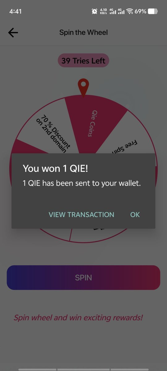 qieblockchain's tweet photo. 🎉 Spin. Win. Earn.

QIE Wallet users are now winning 1 QIE Coin directly from the Spin Wheel! 🪙

Want more spins?

Simply make transactions using QIE Wallet to earn spin chances and unlock exciting rewards.

Start transacting. Start spinning. 🚀

Download QIE wallet: https://t.co/sBkURx7ZYR

#QIE #QIEWallet #Web3 #CryptoRewards