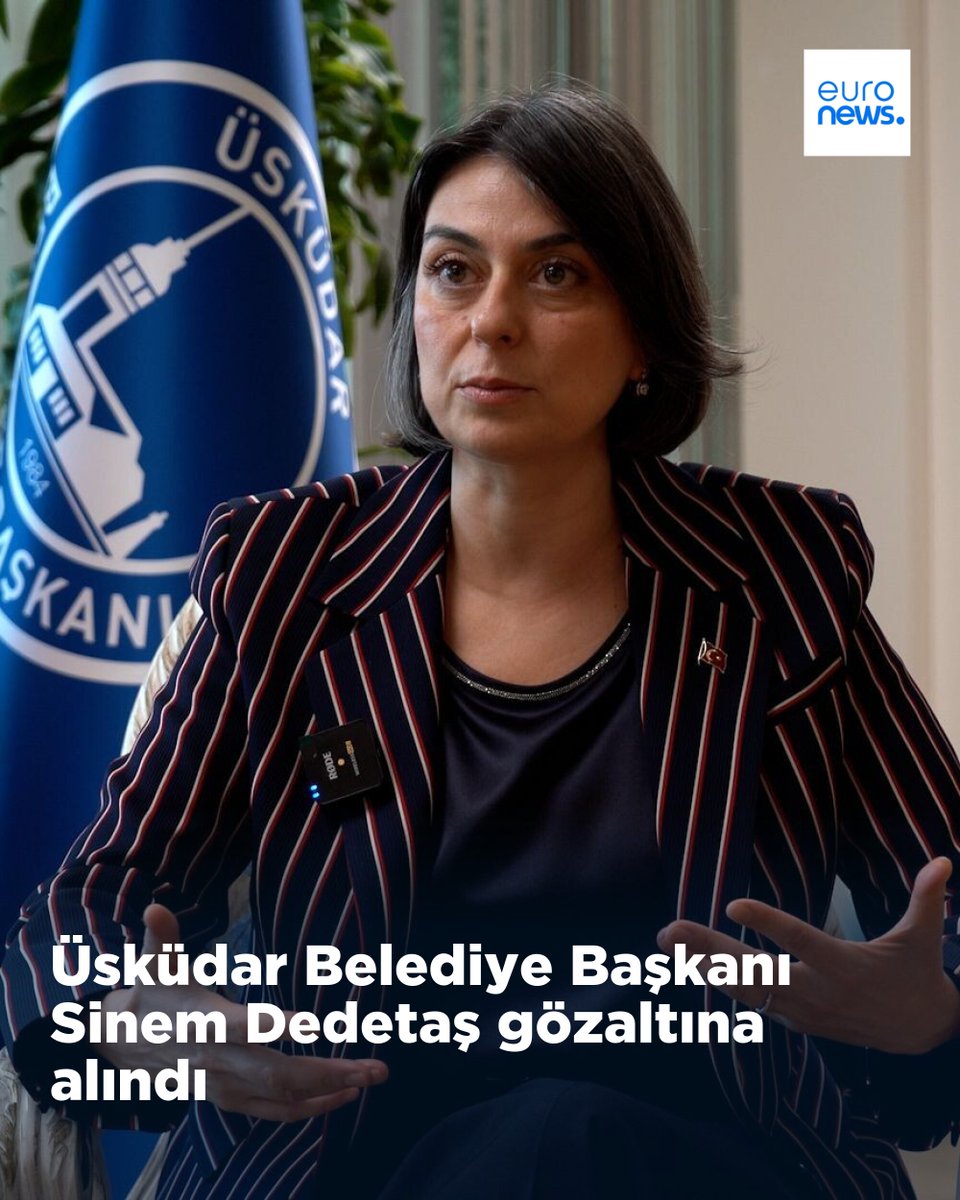 euronews_tr's tweet photo. Üsküdar Belediye Başkanı Sinem Dedetaş gözaltına alındı
➡️ https://t.co/N0zjlTyJps https://t.co/mCqugDtiiy
