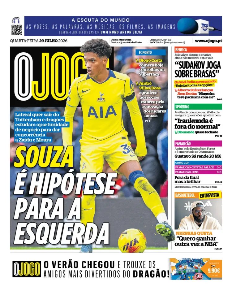 CabineSport's tweet photo. Capas dos jornais desportivos portugueses desta quarta-feira. https://t.co/vAT0LmiOuI
