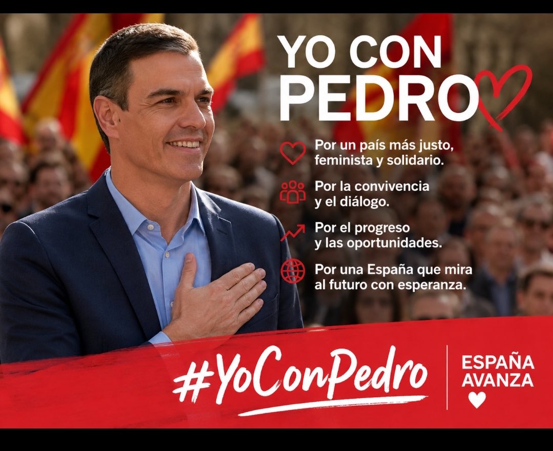 RubenEtayo's tweet photo. Buenos días y feliz miércoles. Mis mejores deseos de un buen día. ✊🌹🫂😘
#BuenosDías #BuenosDíasATodos #buendía #FelizMiércoles #YoConBeboñaGomez #YoConSanchez #YoConBegoña
El mejor presidente. ¡Viva Sánchez! https://t.co/SiKTveX15l