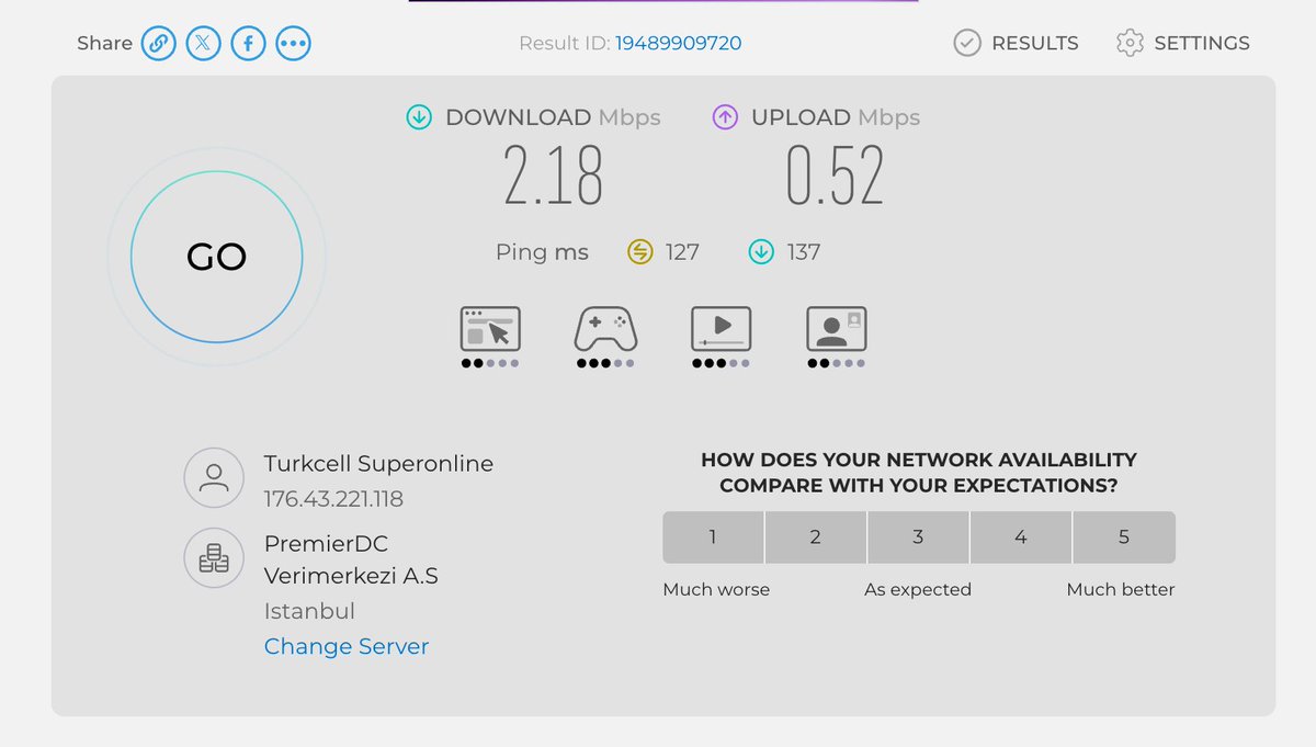 Arkeoloji_Tv's tweet photo. İnternet altyapısı 1000mbit'e çıkarken bizim Turkcell Superonline internetimiz 0'a doğru geriliyor! Aynı günde 20 dakika  arayla aldığım ekran görüntüsü. https://t.co/9h8bVqu3HY