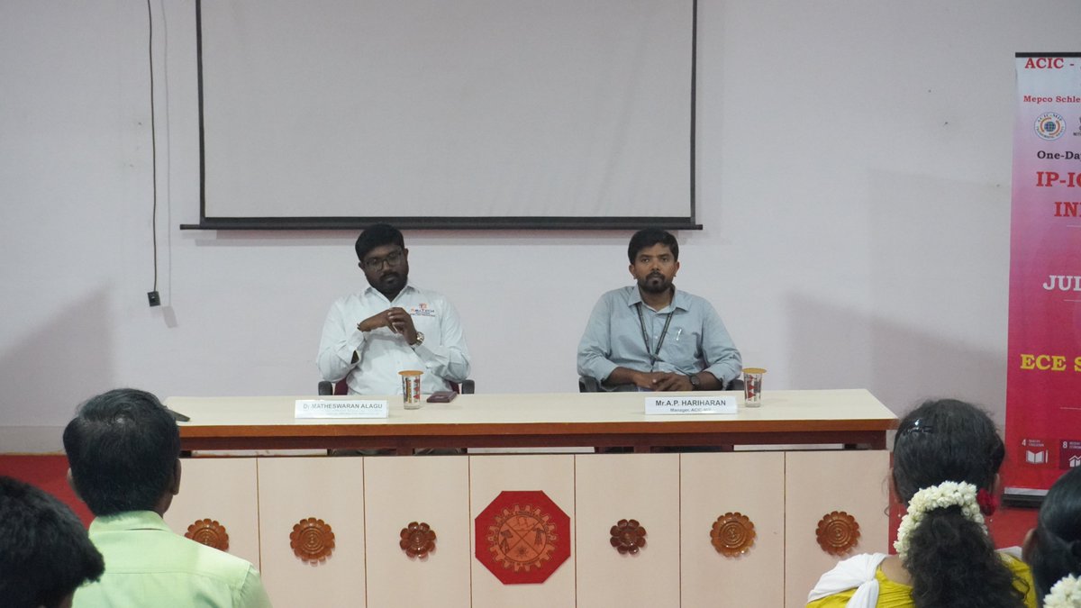 ACIC_MIF's tweet photo. ACIC-MIF conducted One Day IP Awareness Program on the title "IP-Ignite your Innovation" on 28/07/2026. Dr. Matheswaran Alagu/Technical Lead/Raaltech Solutions/Coimbatore inaugurated the event and delivered the Inaugural address to the Innovators. 60 Innovators attended. https://t.co/81Js0Lydpp