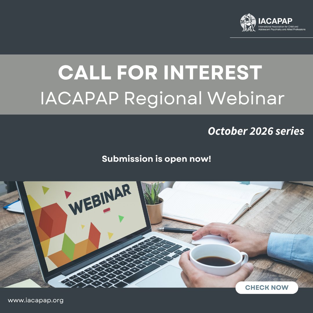 IACAPAP's tweet photo. The Call for Interest to co-host the IACAPAP Regional Webinar is now open. IACAPAP member organisations that are interested in co-organising the next event in their region can express their interest by contacting us at info@iacapap.org by Aug 15th, 2026.

https://t.co/4MKnNEf31l https://t.co/qKXGcimhaA