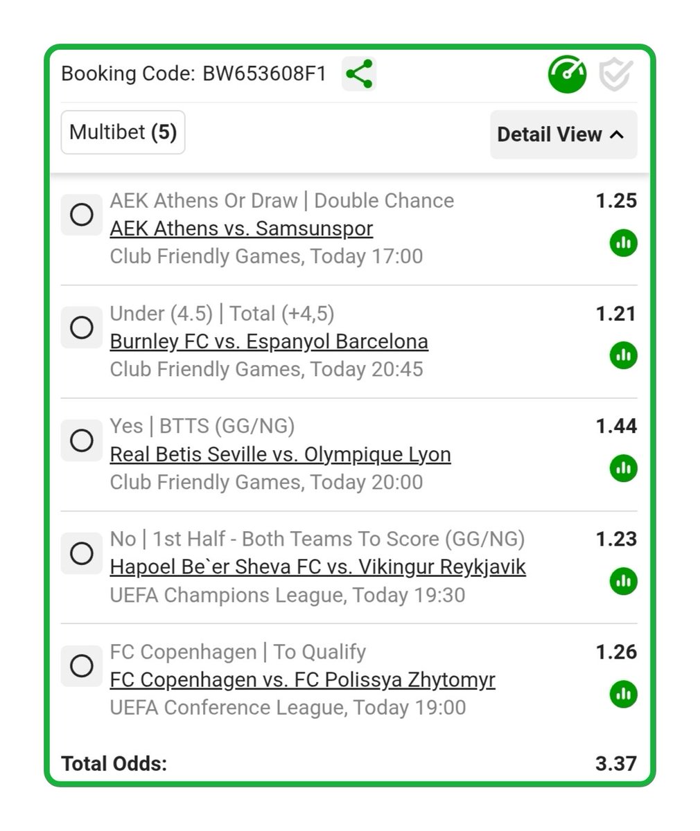 MGElite_'s tweet photo. MIDWEEK GREEN LOADING... 📈

Friendly + UCL/UEL Qualifiers combo

Total: 3.37
Code: BW653608F1 https://t.co/mch5n1X6Ld