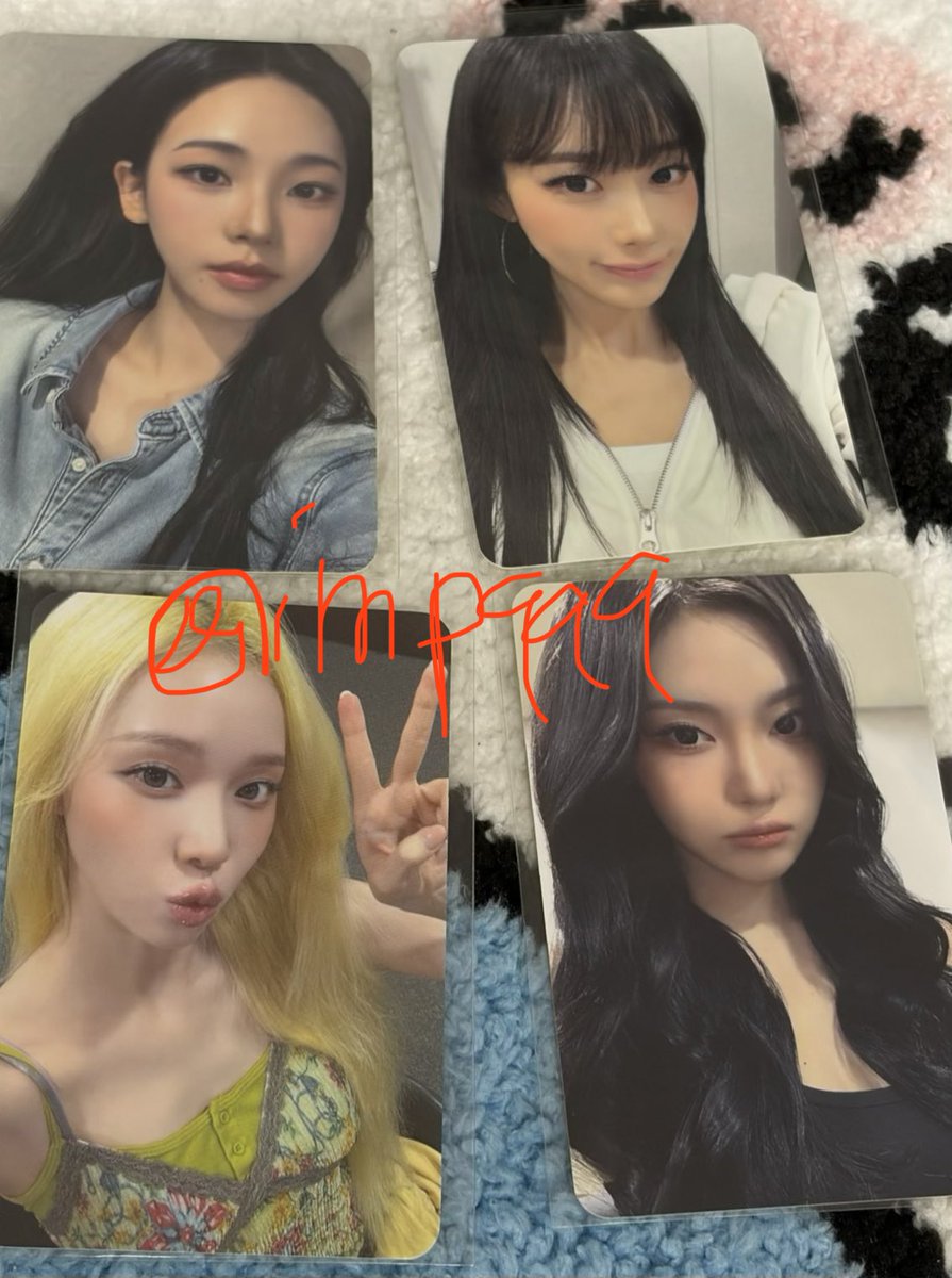 imqppp's tweet photo. 에스파 팬싸 위드뮤 미공포 판매

1set(4장): 3.0
대량 ✅ bulk ✅
배송비 별도

aespa 카리나 지젤 윈터 닝닝 karina giselle winter ningning 포카 레모네이드 미공포 팬싸

DM or KKT
https://t.co/5EKxFLRB6u https://t.co/0RSmaIjnUw