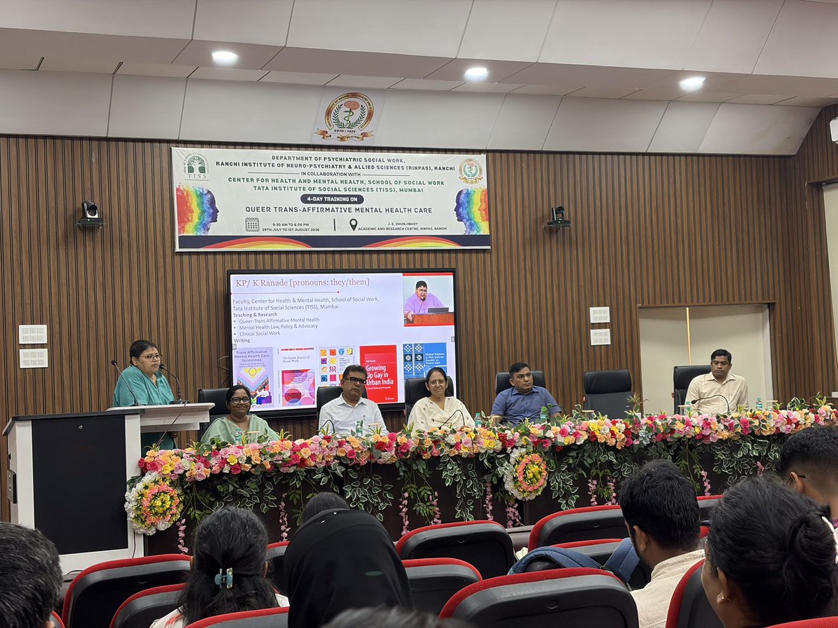 RINPASDIRECTOR's tweet photo. रिनपास में 4 दिवसीय प्रशिक्षण कार्यक्रम शुरू, क्वियर एवं ट्रांस-अफर्मेटिव मानसिक स्वास्थ्य देखभाल पर होगा मंथन https://t.co/2iuNYkK2jo