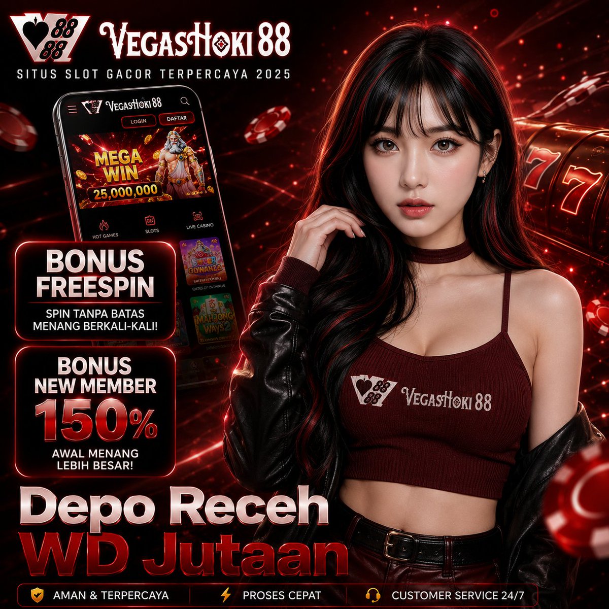 vegashokimedia_'s tweet photo. 𝐕𝐄𝐆𝐀𝐒𝐇𝐎𝐊𝐈𝟖𝟖 | 𝐒𝐥𝐨𝐭 𝐆𝐚𝐜𝐨𝐫 𝐓𝐞𝐫𝐛𝐚𝐢𝐤 ❤️

𝐌𝐢𝐧𝐢𝐦𝐚𝐥 𝐃𝐞𝐩𝐨𝐬𝐢𝐭 𝟏𝟎𝐊
𝐌𝐢𝐧𝐢𝐦𝐚𝐥 𝐖𝐢𝐭𝐡𝐝𝐫𝐚𝐰 𝟐𝟓𝐊

𝐒𝐢𝐭𝐮𝐬 𝐆𝐚𝐜𝐨𝐫 : https://t.co/K03AazWtYu

𝐃𝐢𝐣𝐚𝐦𝐢𝐧 𝐌𝐞𝐧𝐚𝐧𝐠, 𝐃𝐢𝐣𝐚𝐦𝐢𝐧 𝐖𝐢𝐭𝐡𝐝𝐫𝐚𝐰, 𝐀𝐧𝐭𝐢 𝐊𝐚𝐥𝐚𝐡‼️ https://t.co/nBM1NBGIEE