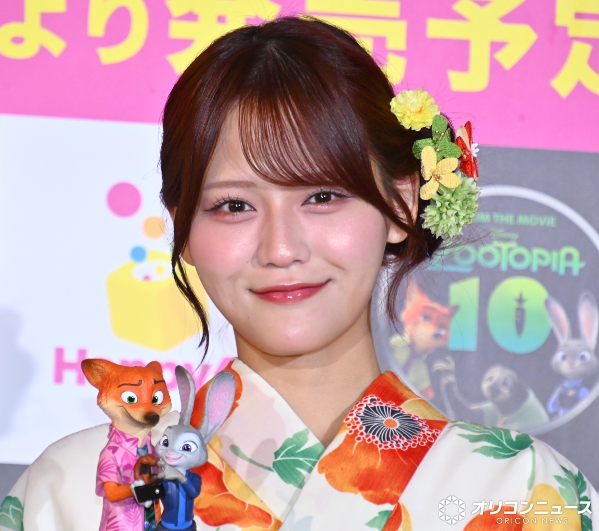 oricon's tweet photo. “しょこみん”=LOVE瀧脇笙古&amp;髙松瞳
『ズートピア』ニックとジュディをイメージした
涼しげな浴衣姿で登場🎐
⠀
イベントでは2人でHappyくじを引いて
息ピッタリな奇跡も「バディですね❗️」
https://t.co/GPIwvT8d4A
⠀
#イコラブ https://t.co/awirx1fKHM
