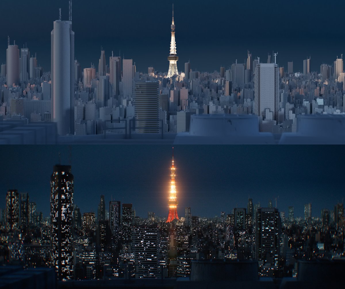 ervenvis's tweet photo. Clay vs. Final🗼

#3DCG #Houdini #Nuke https://t.co/m4DwA8F3JL