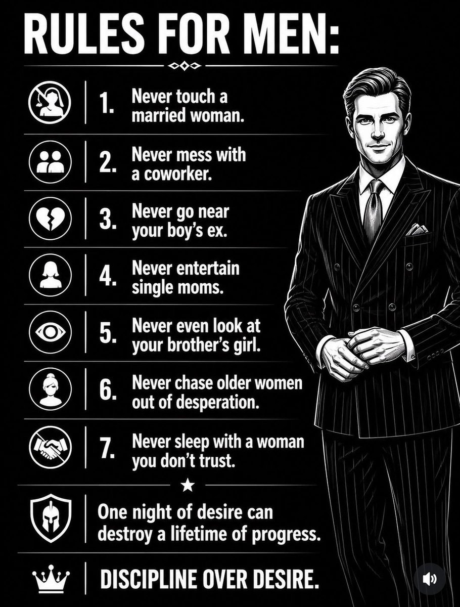 minds_eminent's tweet photo. RULES FOR MEN : https://t.co/zZrmfBdtS5